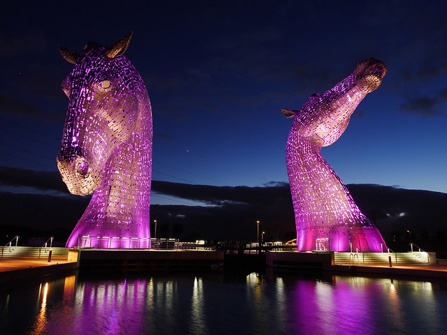 The Kelpies at Night